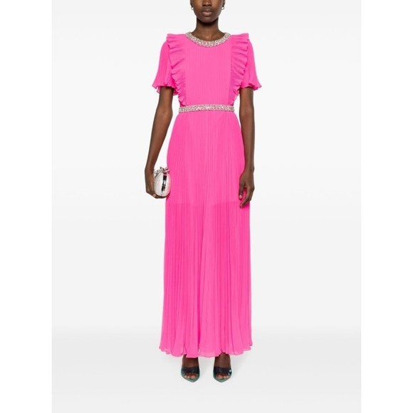 Self-Portrait Maxi Dress With Pleated Fabric - NWT - Picture 2 of 5